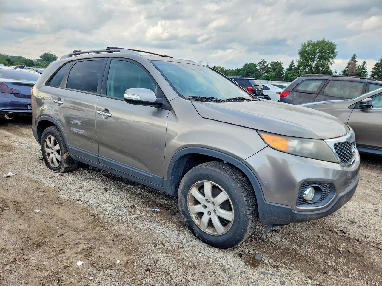 2011 Kia Sorento Lx Brown vin: 5XYKT3A12BG185867
