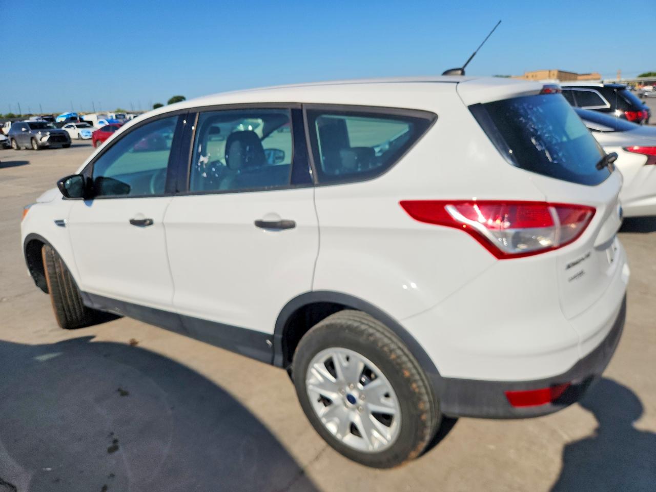 2014 Ford Escape S White vin: 1FMCU0F75EUB30213