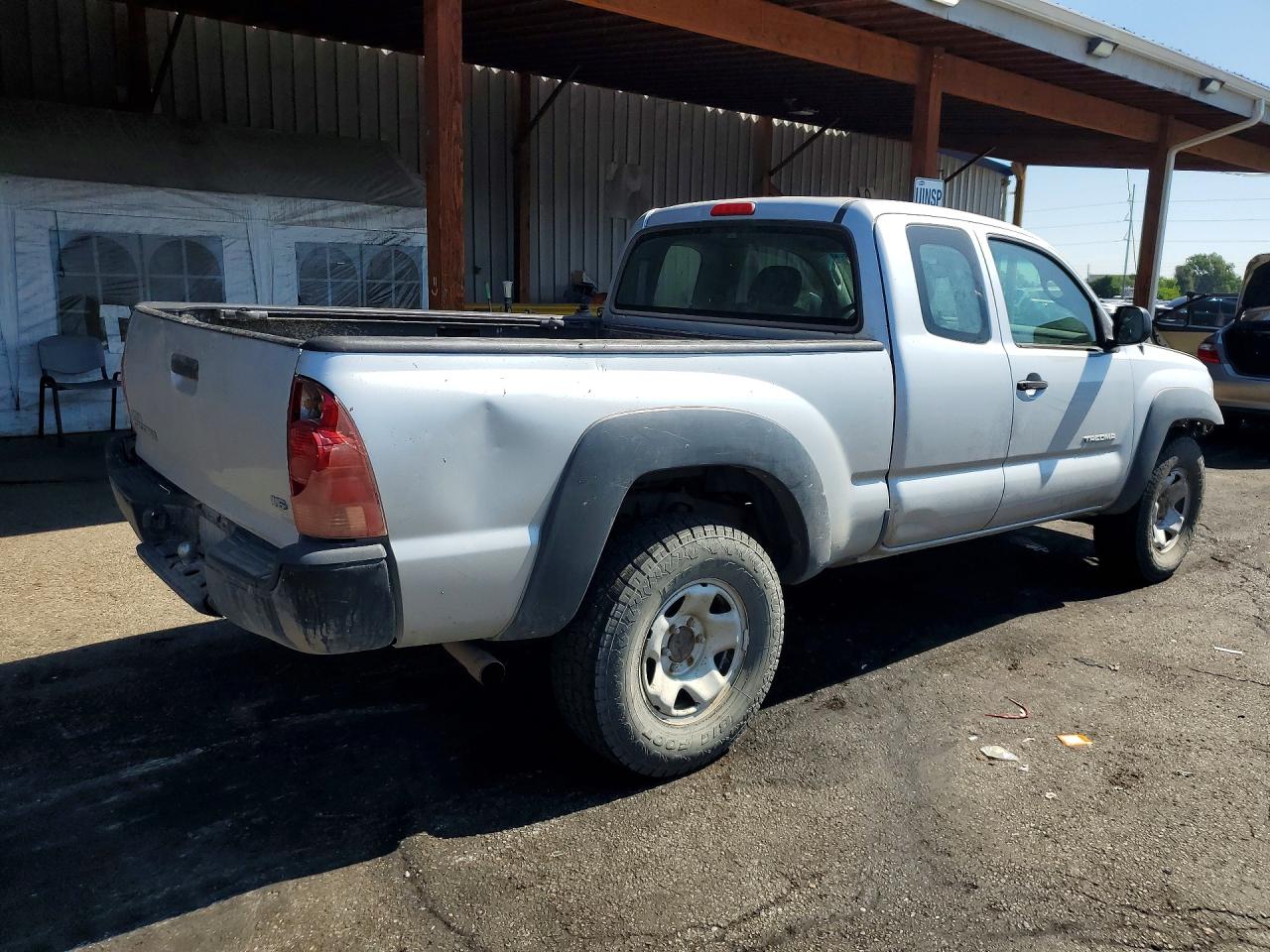 2007 Toyota Tacoma V6 Silver vin: 5TEUU42N17Z455990