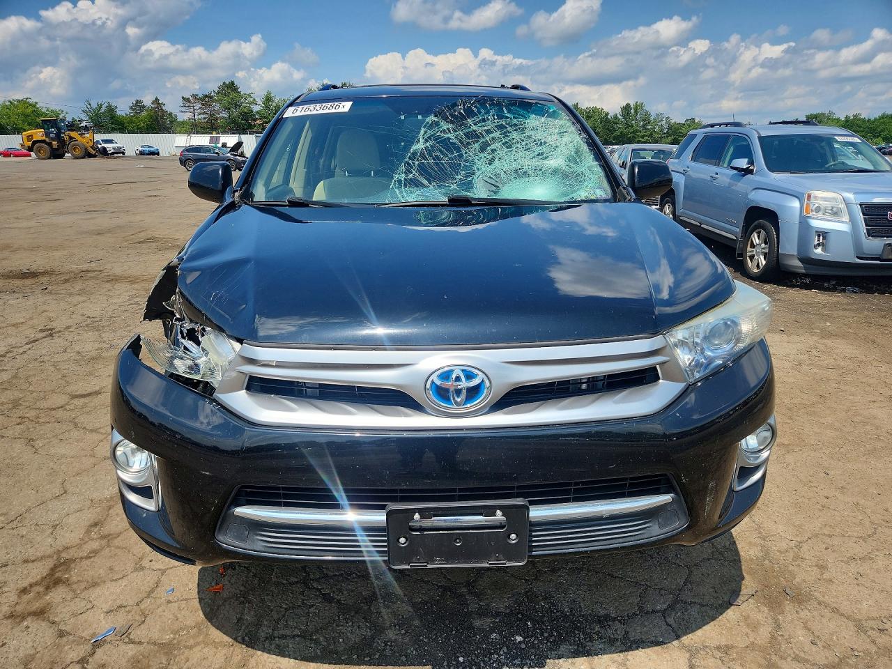 2012 Toyota Highlander Hybrid Black vin: JTEBC3EH1C2009911