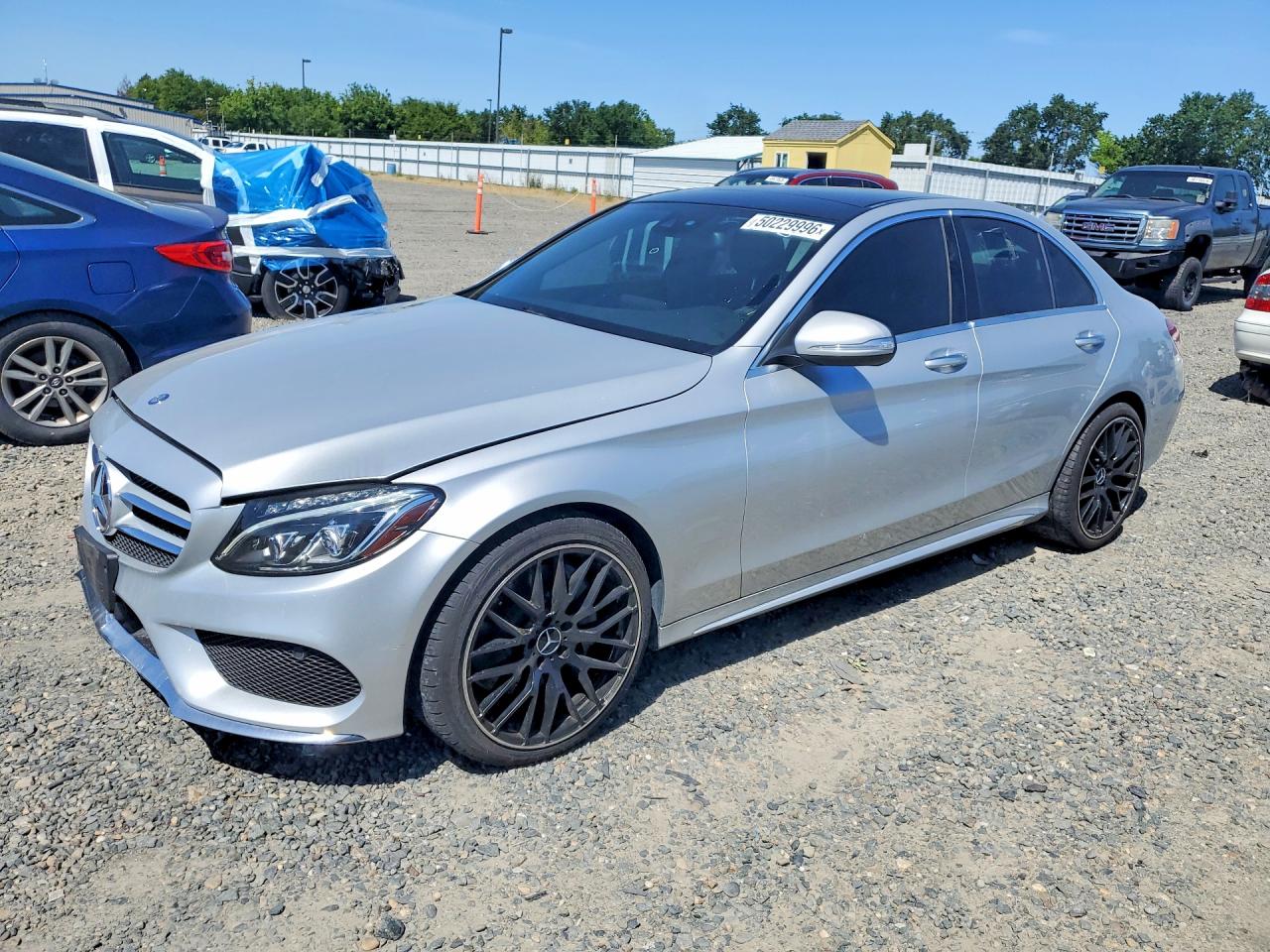2015 Mercedes-benz C 400 4matic Silver vin: 55SWF6GB2FU035795