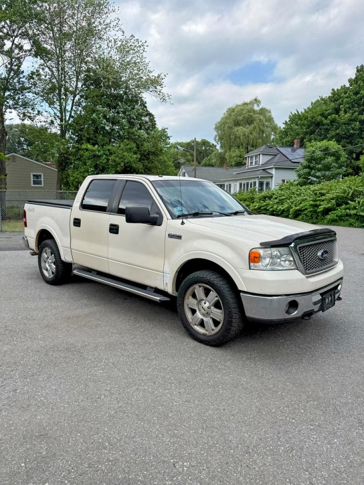 2007 Ford F150 Supercrew Белый vin: 1FTPW14597FB66582