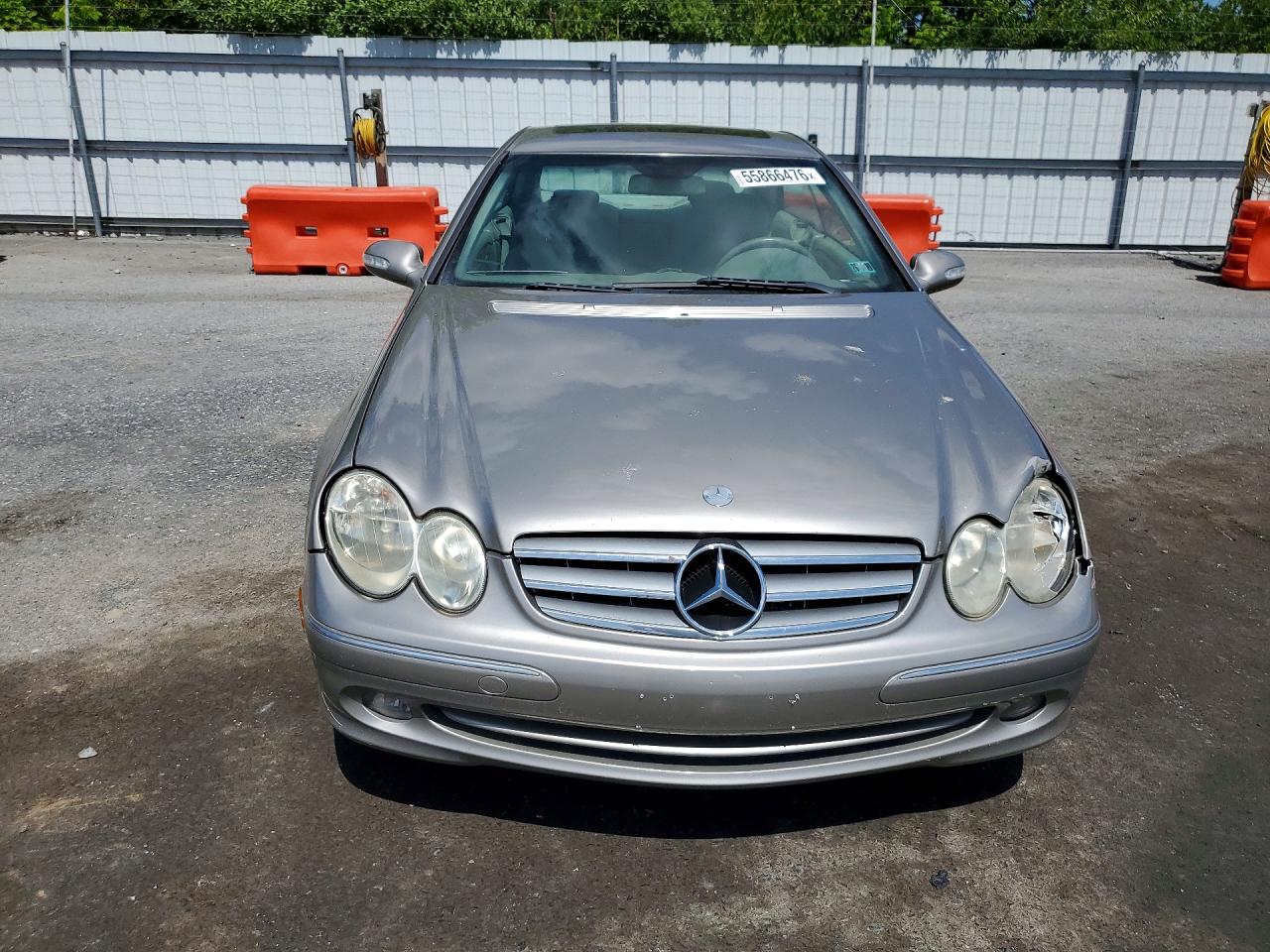 2005 Mercedes-benz Clk 320c Silver vin: WDBTJ65J95F128626
