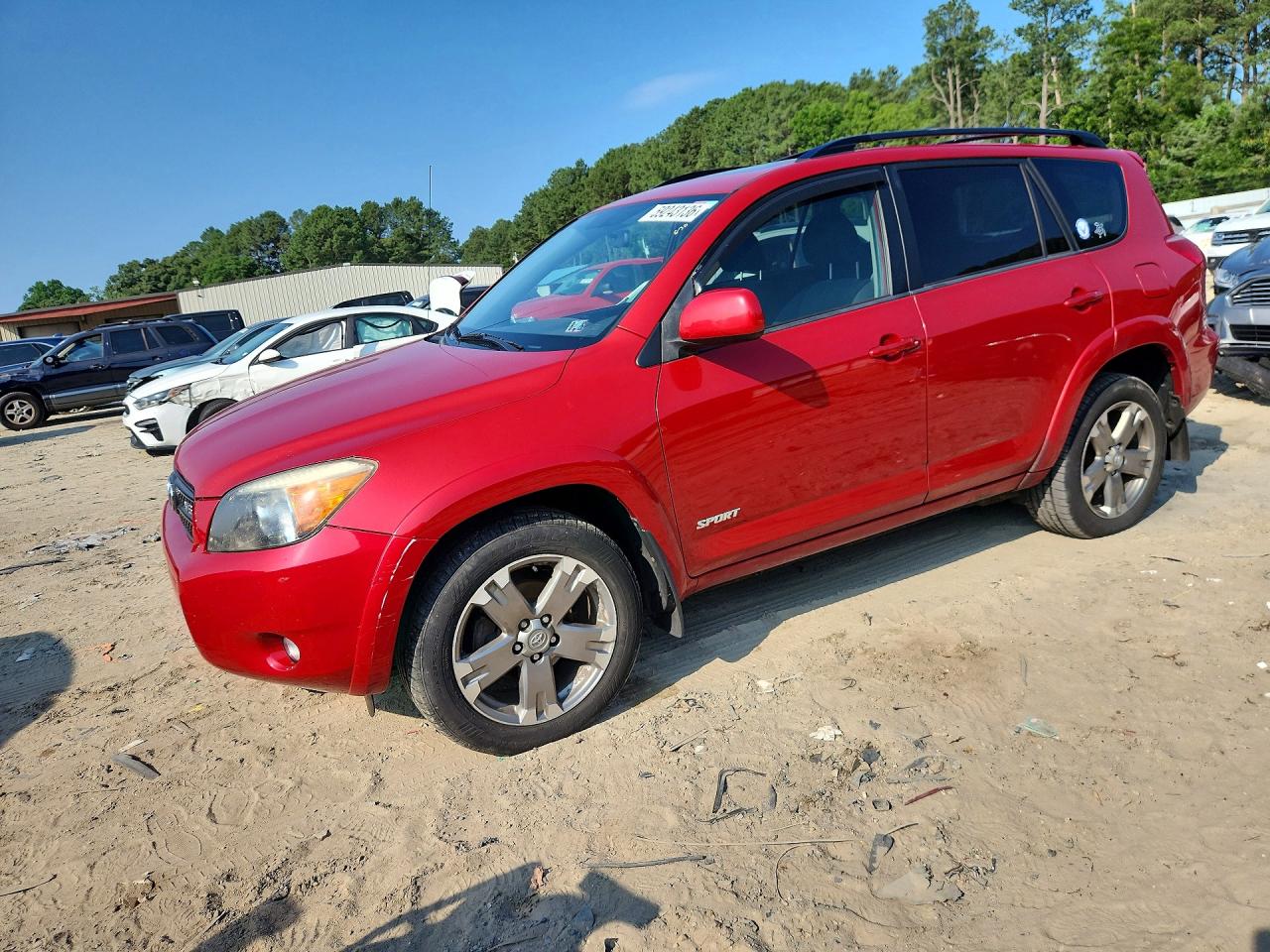 2008 Toyota Rav4 Sport Red vin: JTMBK32V585047259