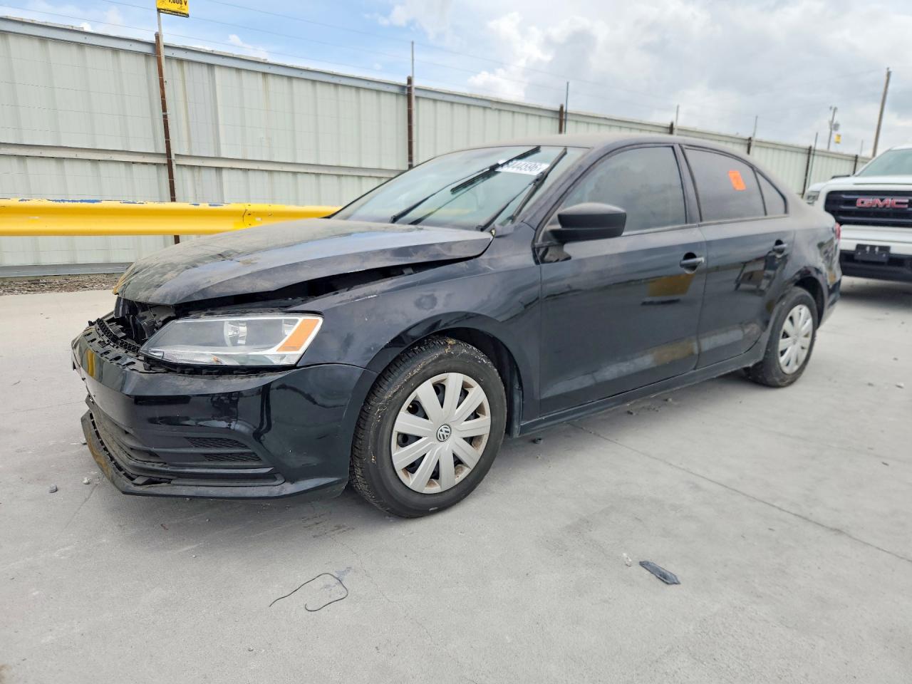 2015 Volkswagen Jetta Base Black vin: 3VW2K7AJ1FM404107