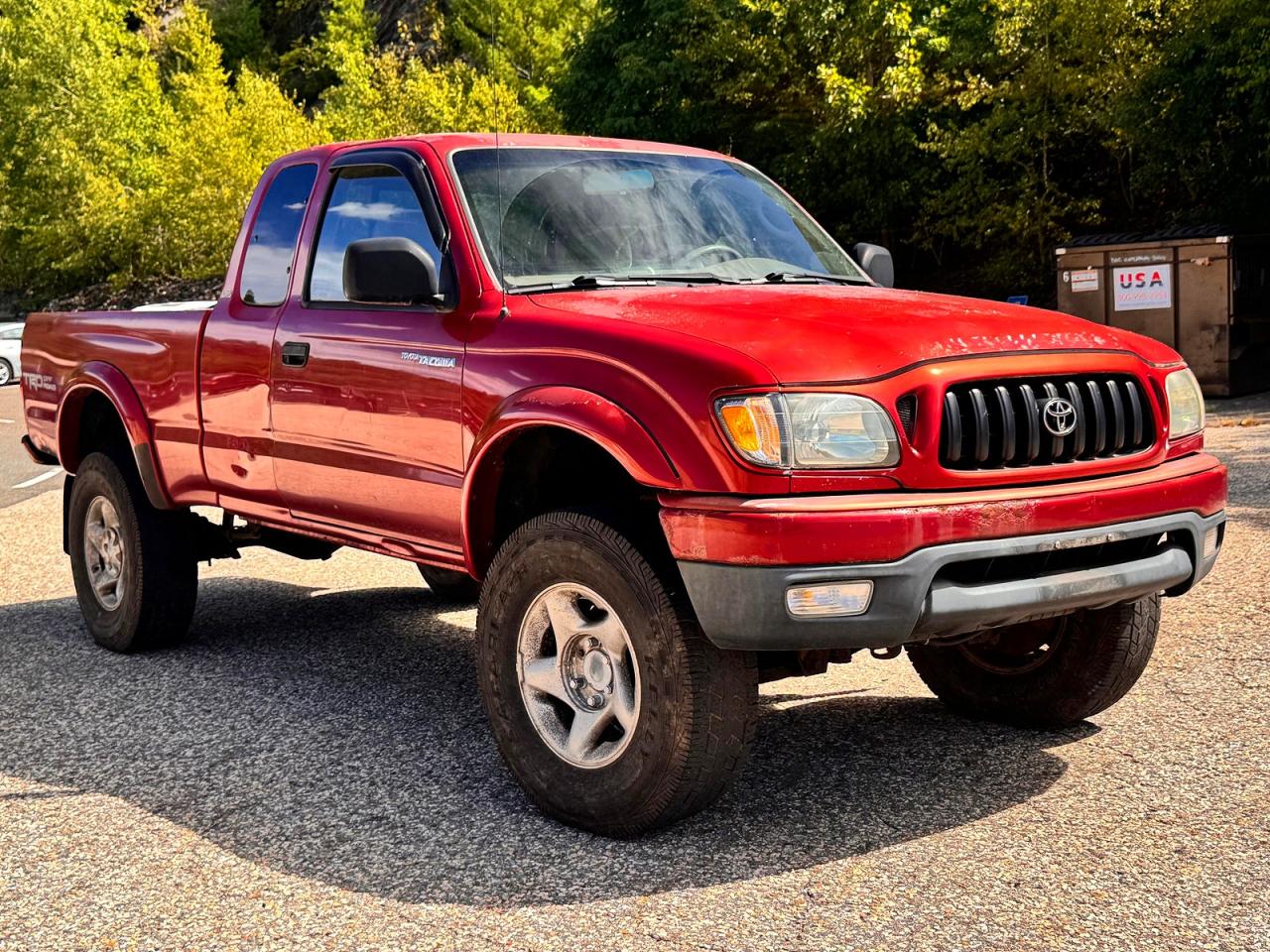 2004 Toyota Tacoma V6 Burgundy vin: 5TEWN72N14Z455443