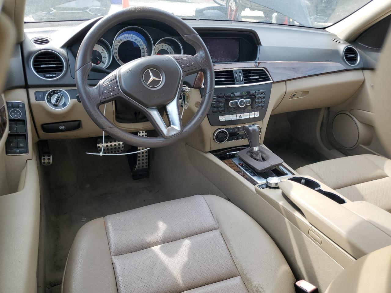 2012 Mercedes-benz C 300 4matic Black vin: WDDGF8BB3CR193602