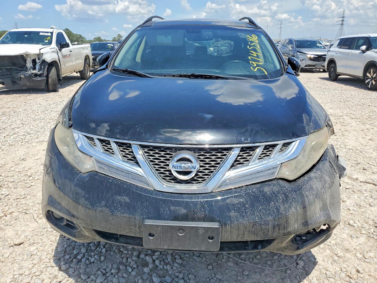 2014 Nissan Murano Sl Black vin: JN8AZ1MU2EW408196