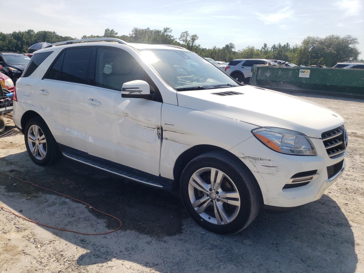 2015 Mercedes-benz Ml 350 White vin: 4JGDA5JB8FA549827