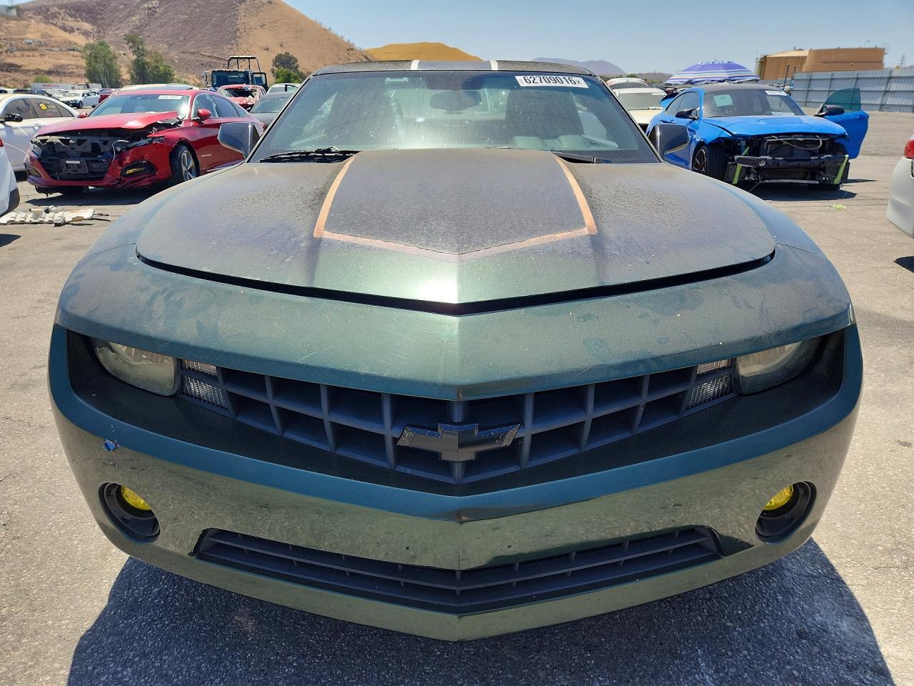 2011 Chevrolet Camaro Ls Green vin: 2G1FA1ED0B9124425