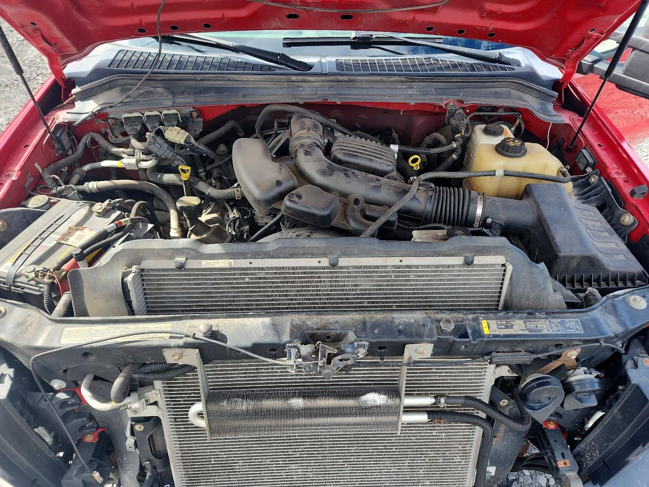 2010 Ford F250 Super Duty Red vin: 1FTNF2B53AEB35566