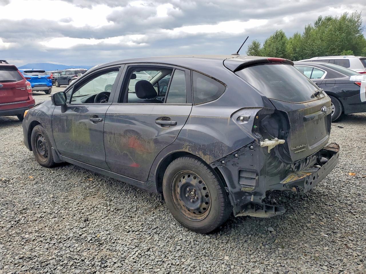 2012 Subaru Impreza Premium Черный vin: JF1GPAD65CG238216