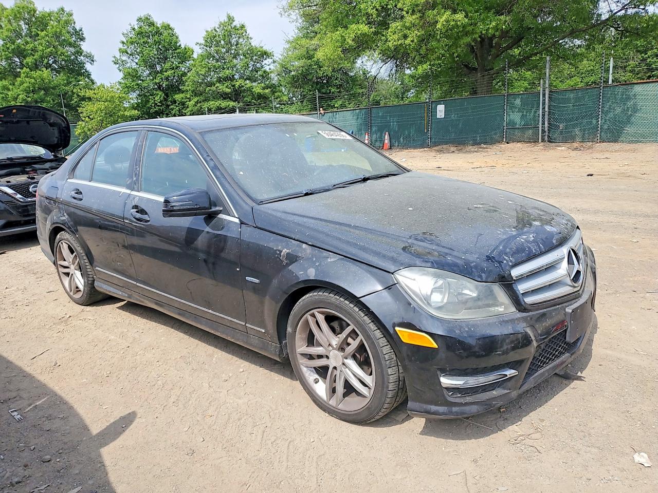 2012 Mercedes-benz C 250 Black vin: WDDGF4HBXCA622829