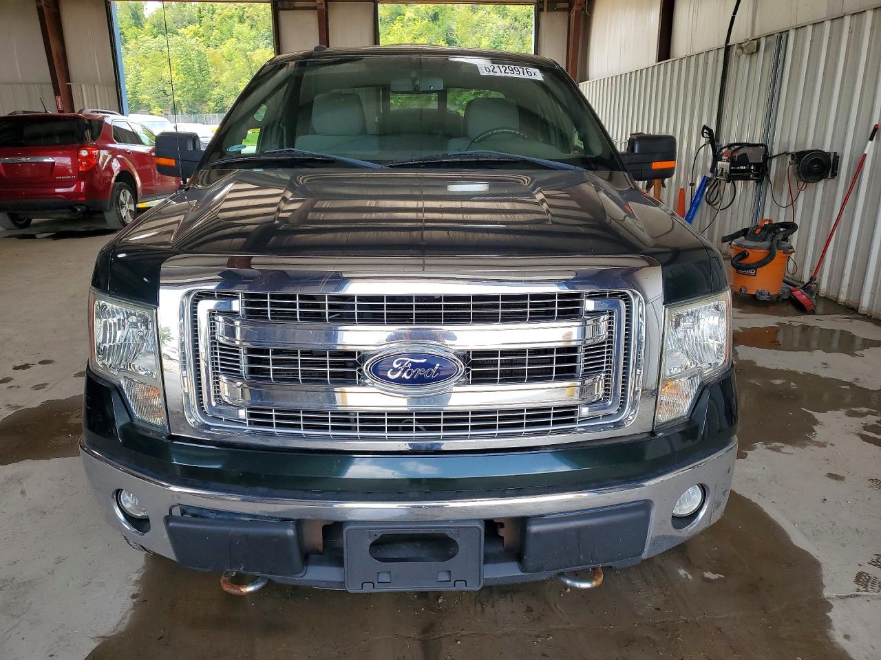 2013 Ford F150 Super Cab Green vin: 1FTFX1EF2DKF82721