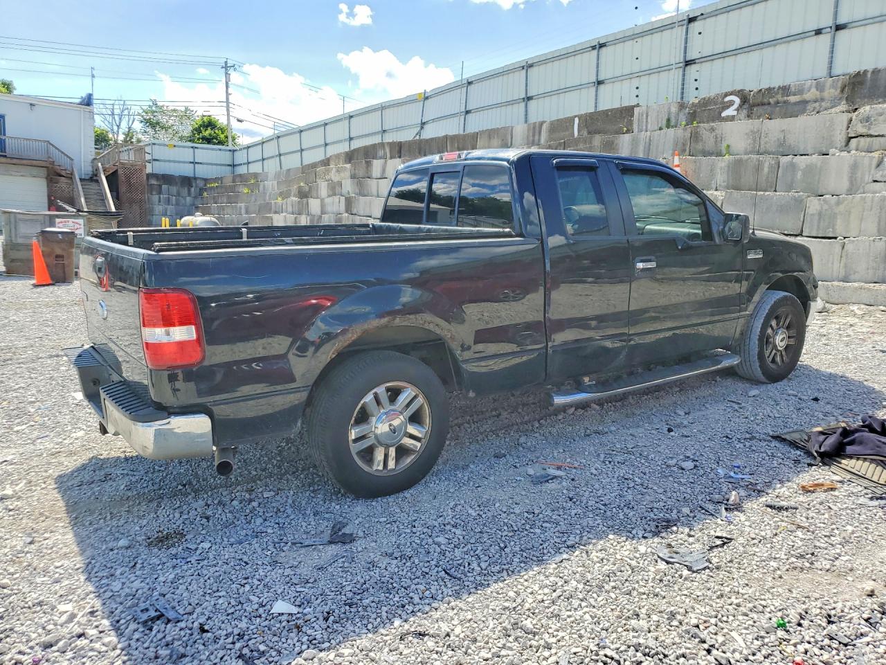 2008 Ford F150 Black vin: 1FTPX12V98FB91001