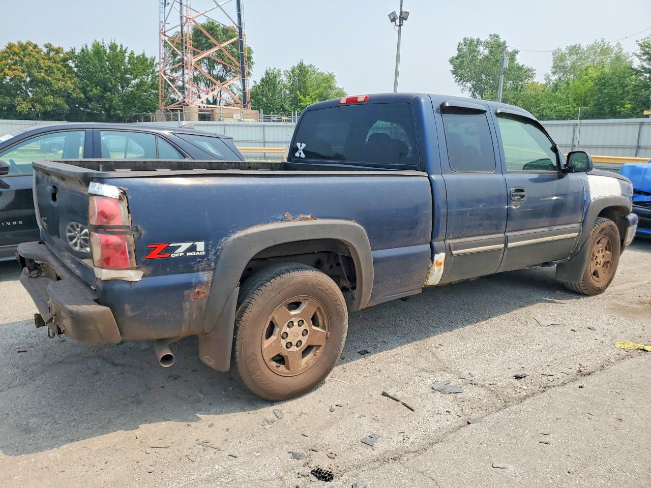 2006 Chevrolet Silverado K1500 Blue vin: 2GCEK19B161109588