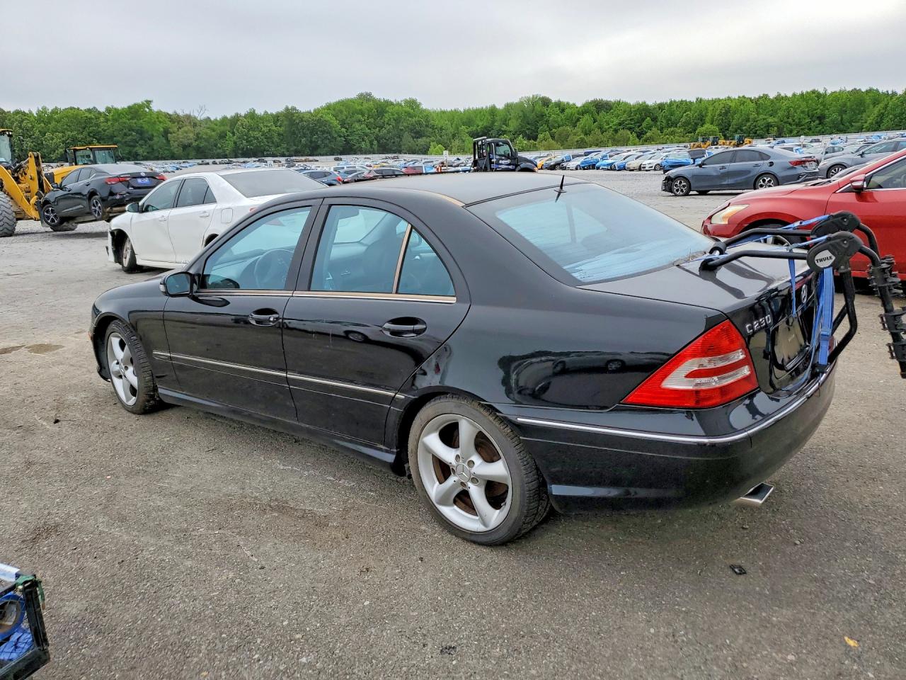 2006 Mercedes-benz C 230 Black vin: WDBRF52H66F743594