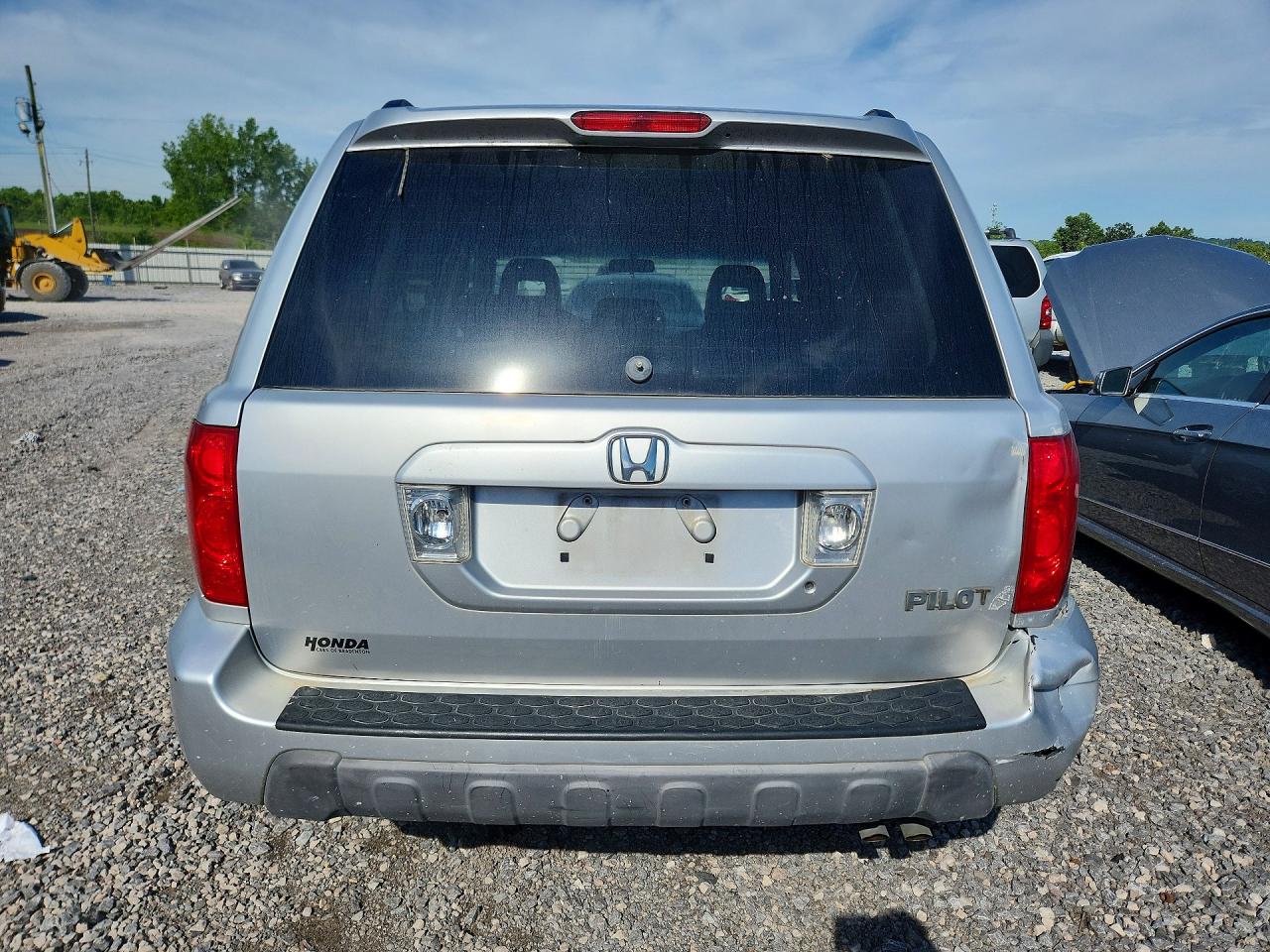 2003 Honda Pilot Exl Silver vin: 2HKYF18583H595100