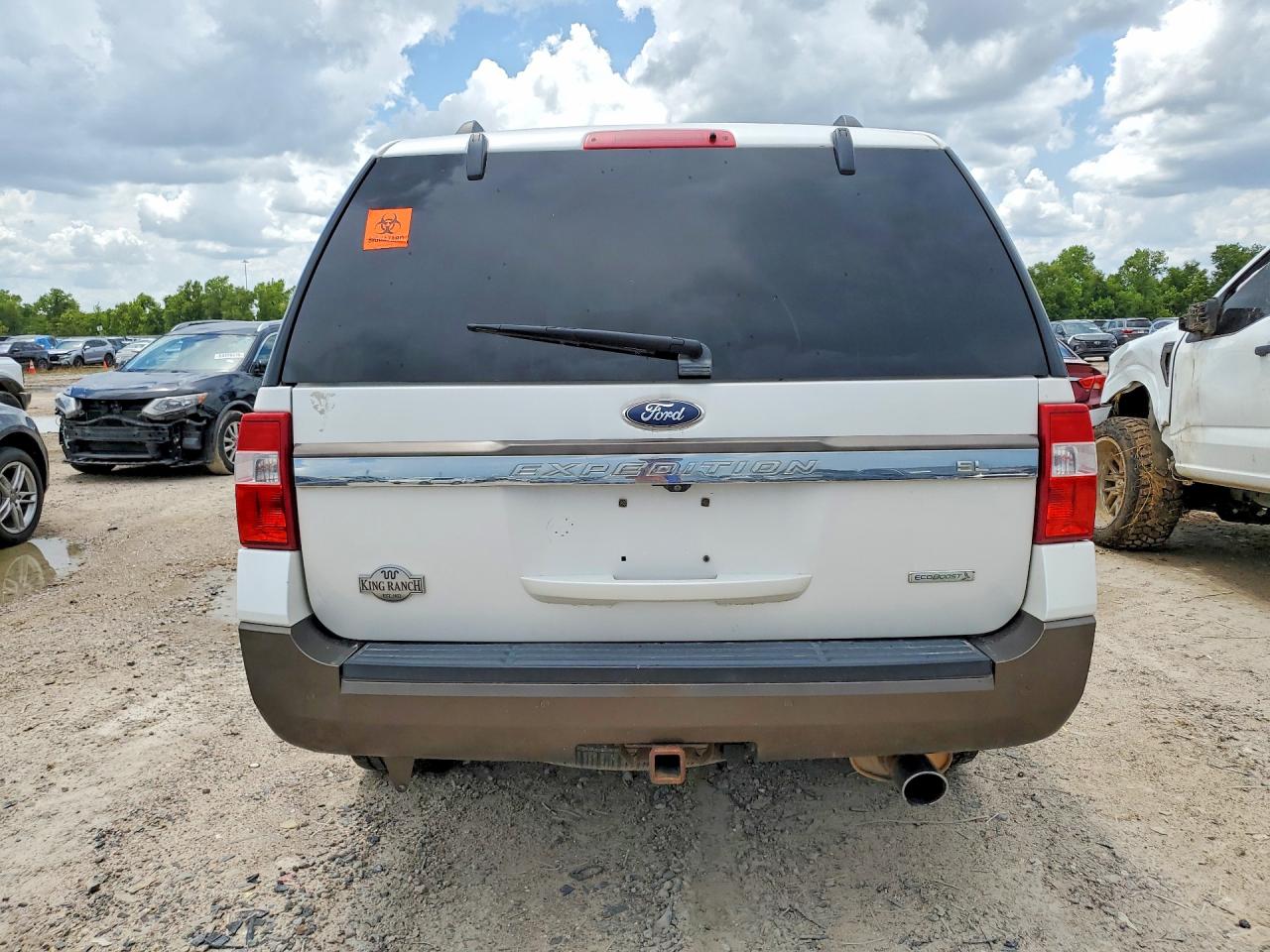 2015 Ford Expedition El Xlt White vin: 1FMJK1HT9FEF39307