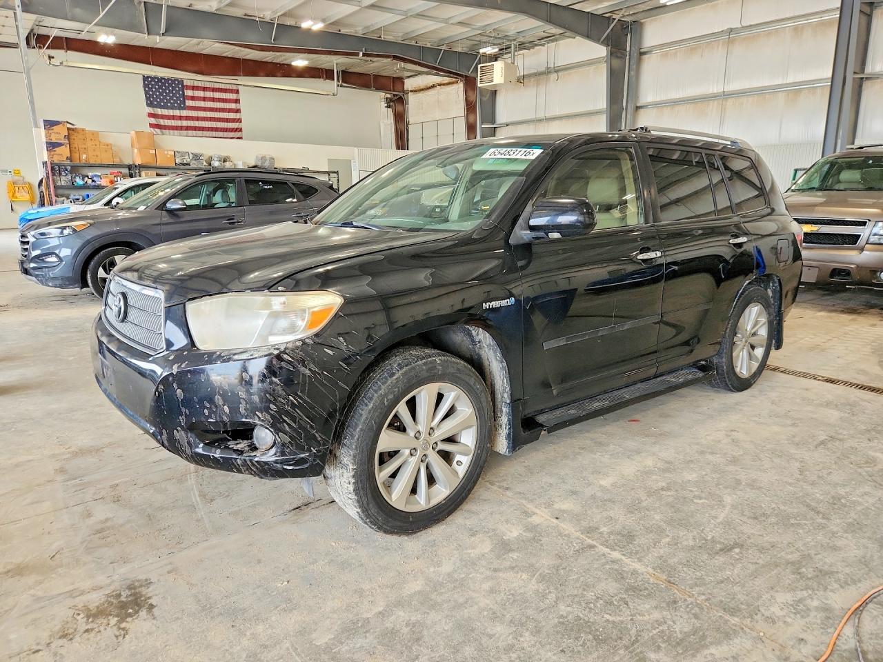 2010 Toyota Highlander Hybrid Limited Black vin: JTEJW3EH4A2040974