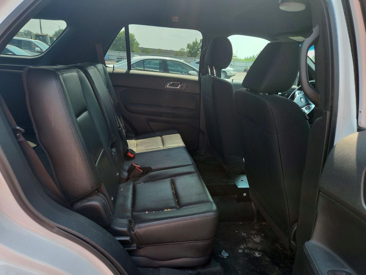 2014 Ford Explorer Police Interceptor White vin: 1FM5K8AR7EGA09381