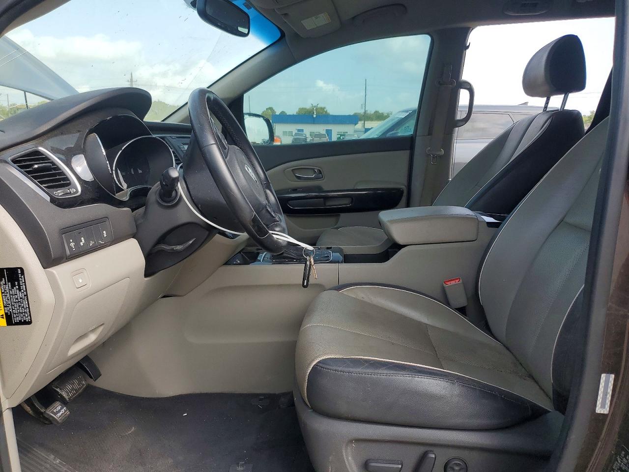 2015 Kia Sedona Ex Tan vin: KNDMC5C11F6023691