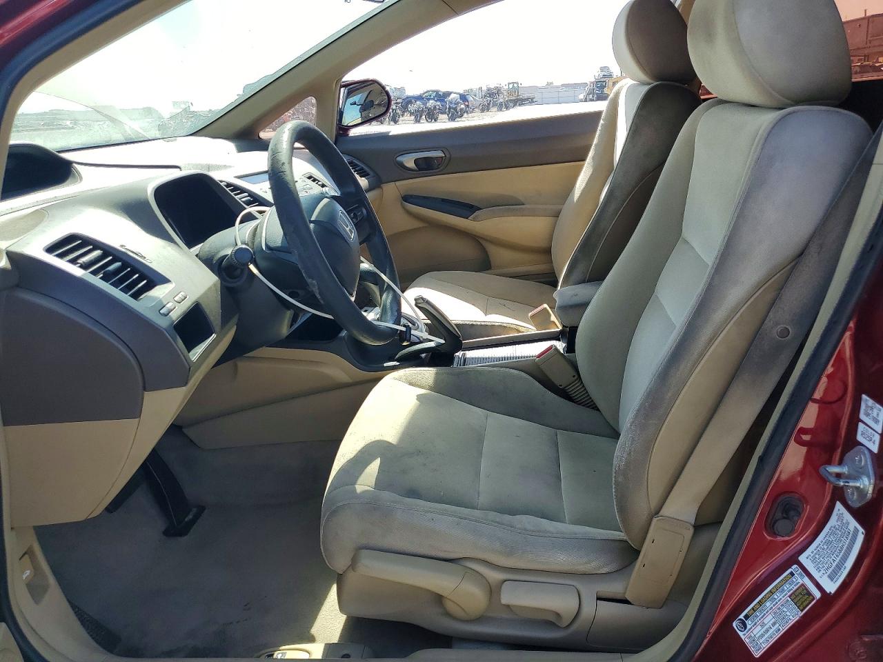 2008 Honda Civic Lx Maroon vin: 2HGFA16588H518981
