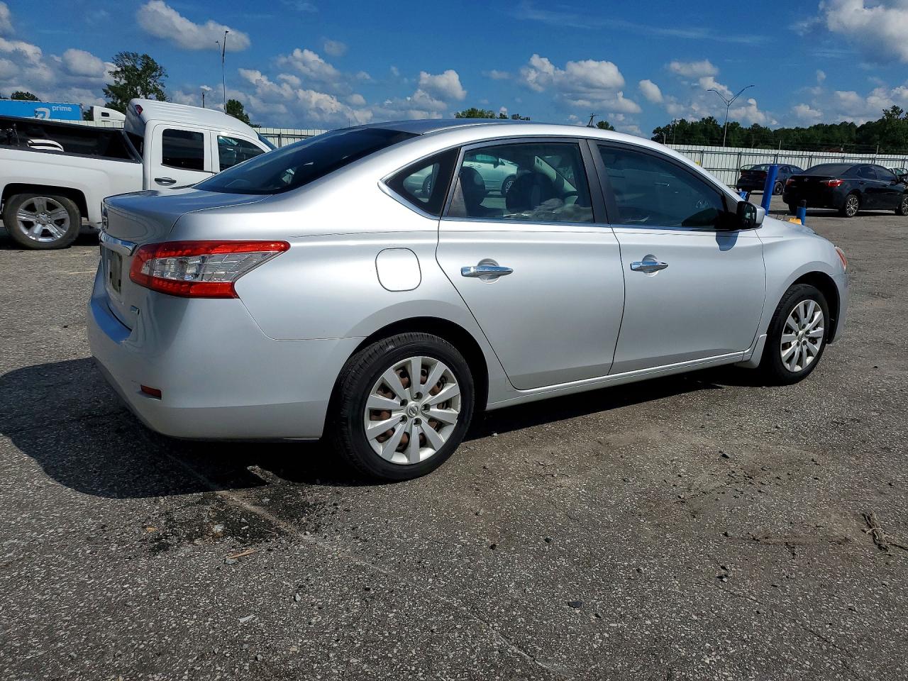 2014 Nissan Sentra S Silver vin: 3N1AB7AP6EY310494