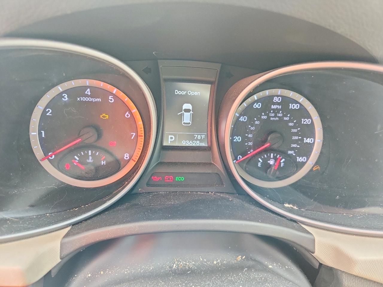 2013 Hyundai Santa Fe Sport 2.4l Red vin: 5XYZU3LB6DG037418