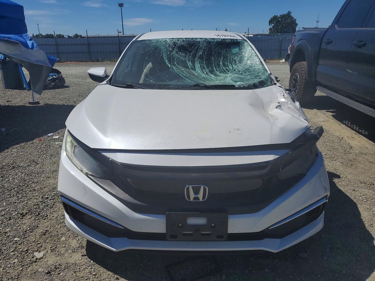 2019 Honda Civic Lx Белый vin: 19XFC2F62KE208898