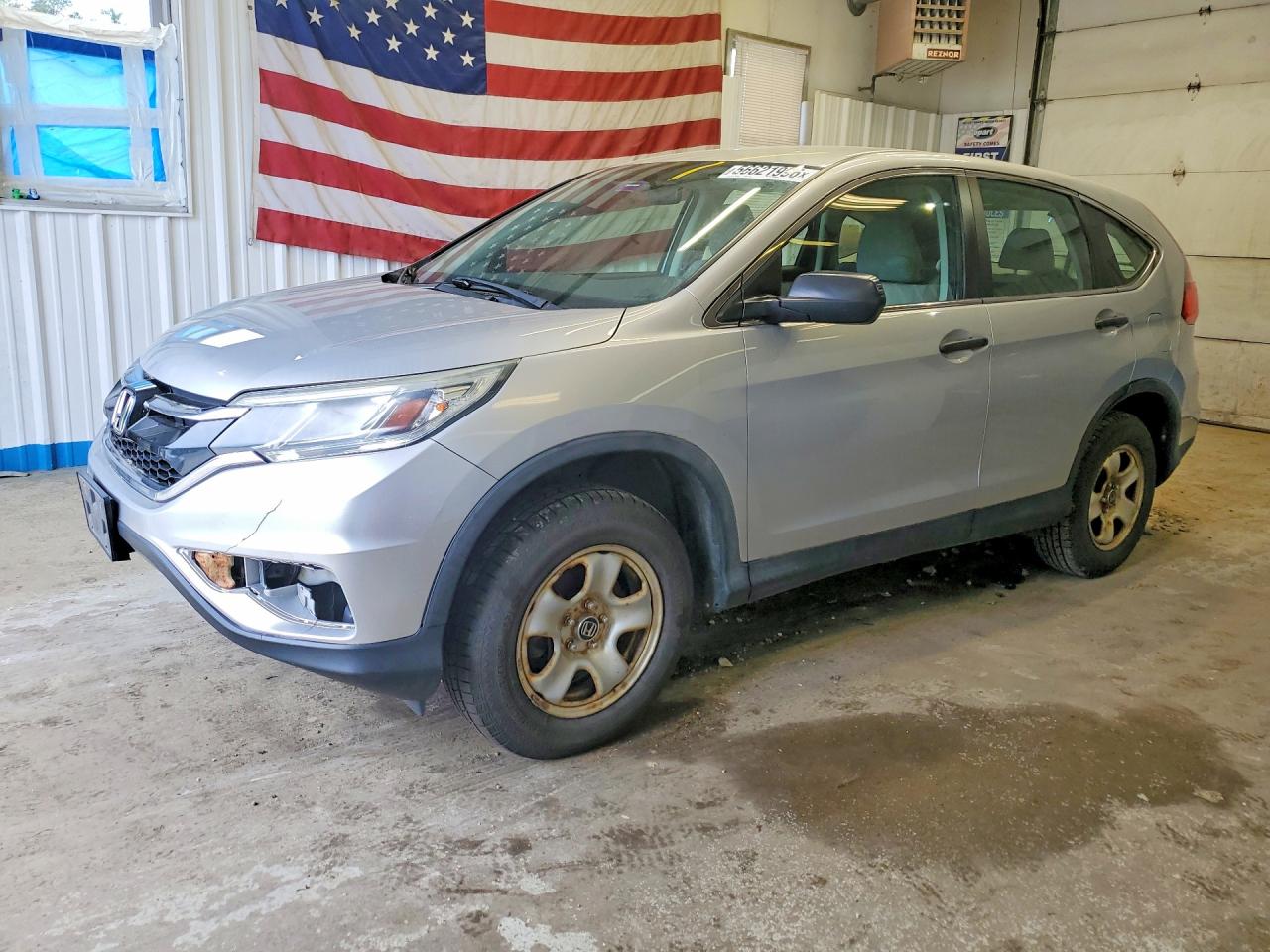 2015 Honda Cr-v Lx Silver vin: 5J6RM4H35FL110500