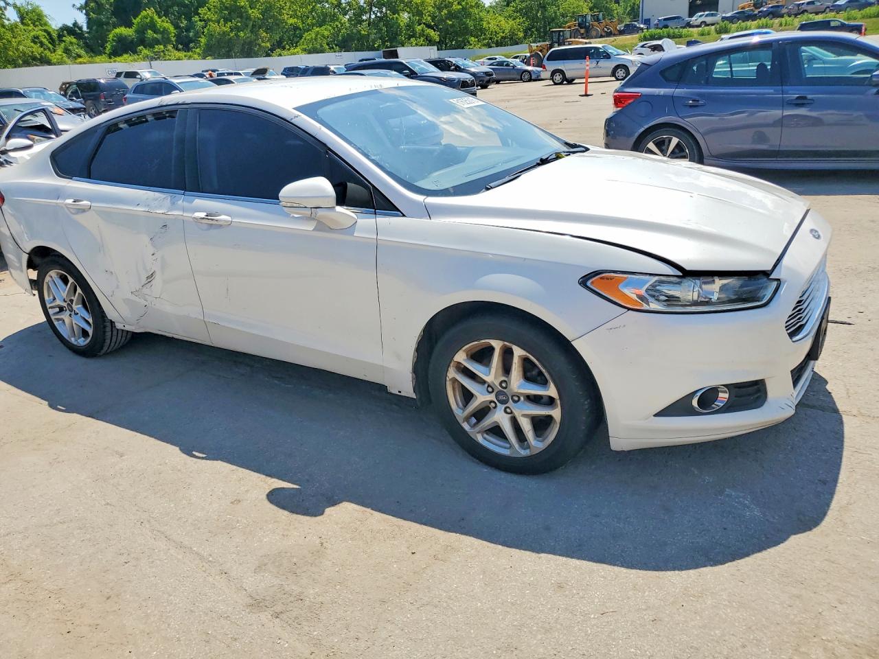 2013 Ford Fusion Se White vin: 3FA6P0HR7DR317052