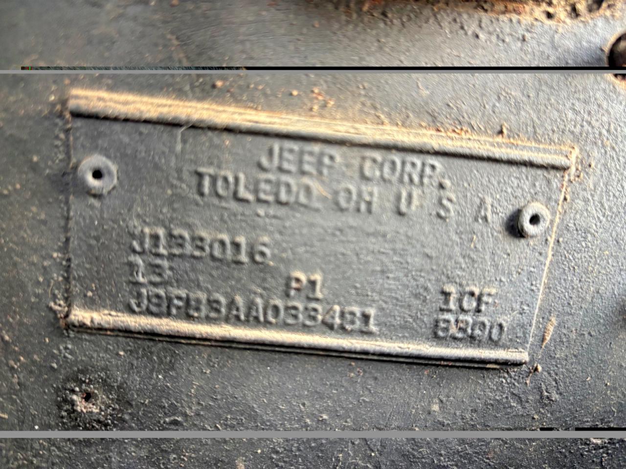 1978 Jeep Cj5 Yellow vin: J8F83AA033481