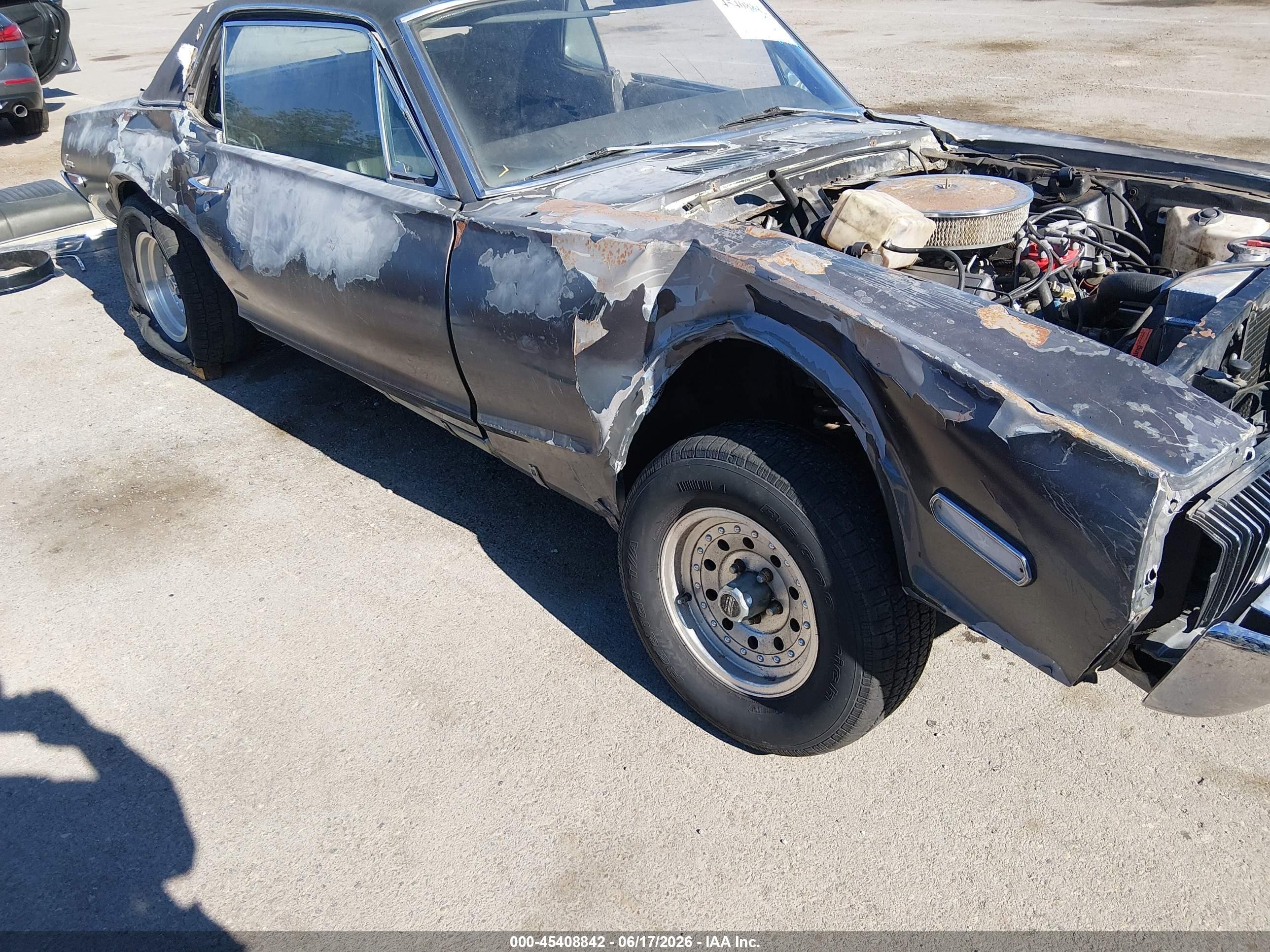1970 Mercury Cougar Gray vin: 8F93F522051