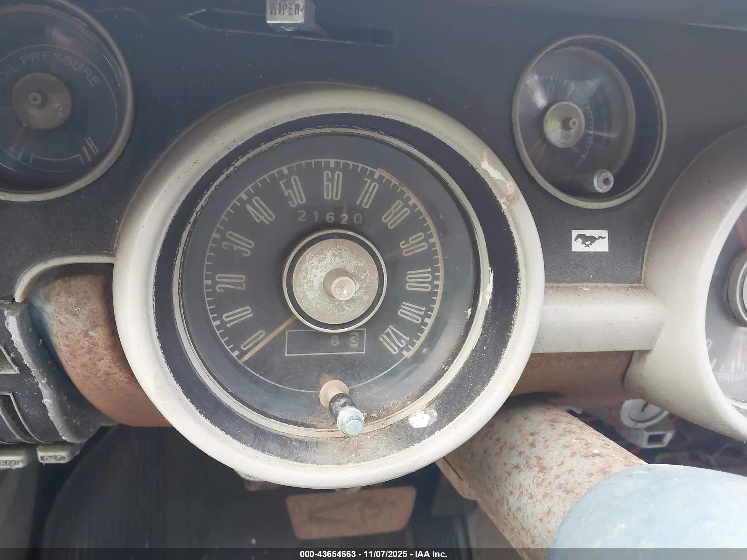 1968 Ford Mustang   Синий vin: 8T02C159198      