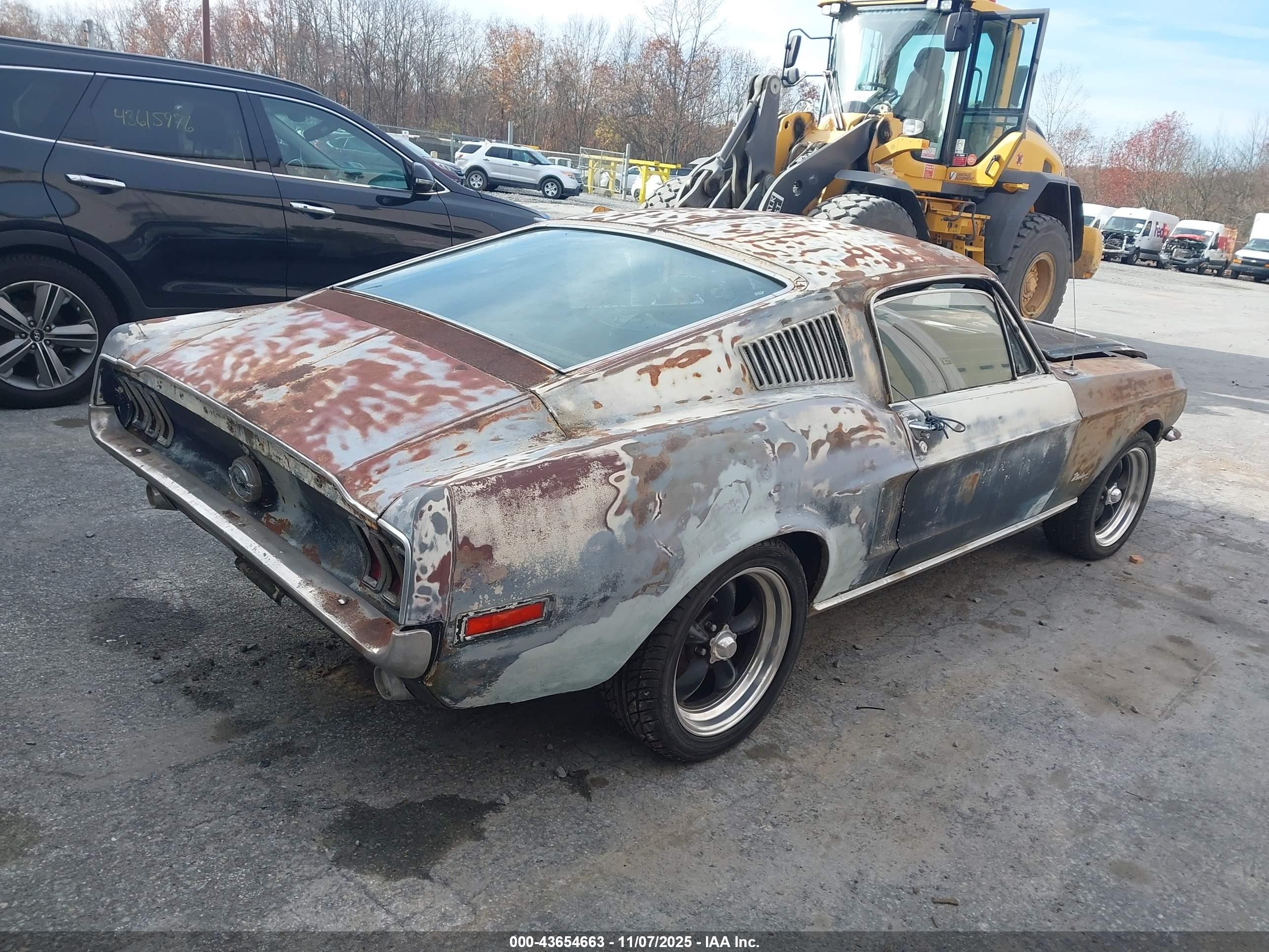 1968 Ford Mustang   Синий vin: 8T02C159198      