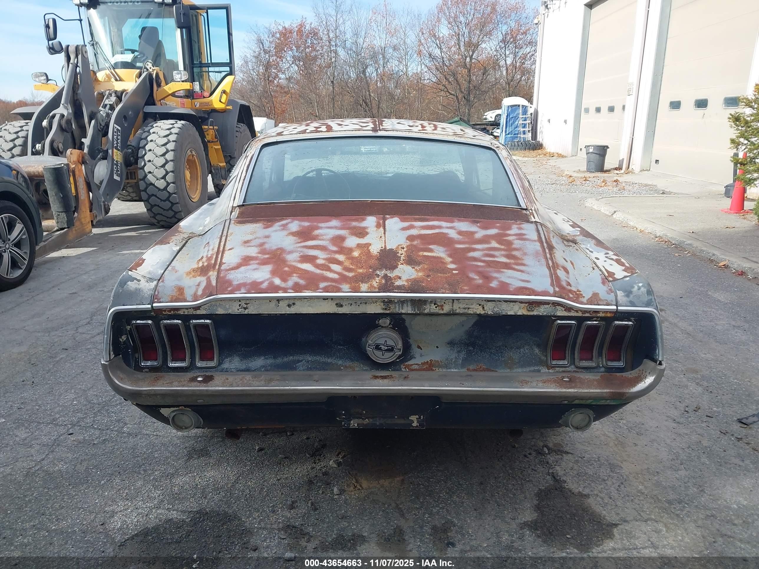 1968 Ford Mustang   Синий vin: 8T02C159198      