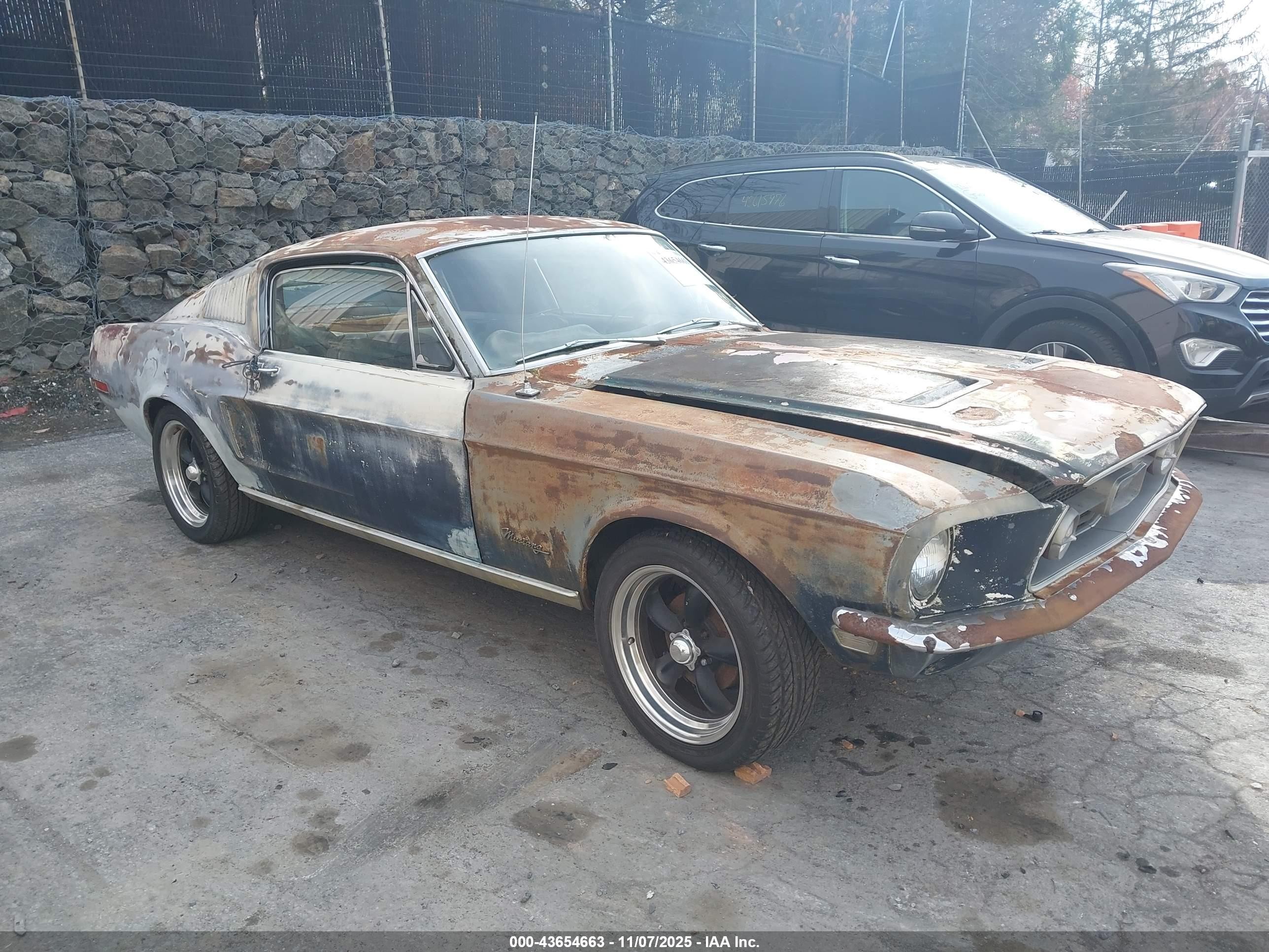 1968 Ford Mustang   Blue vin: 8T02C159198      