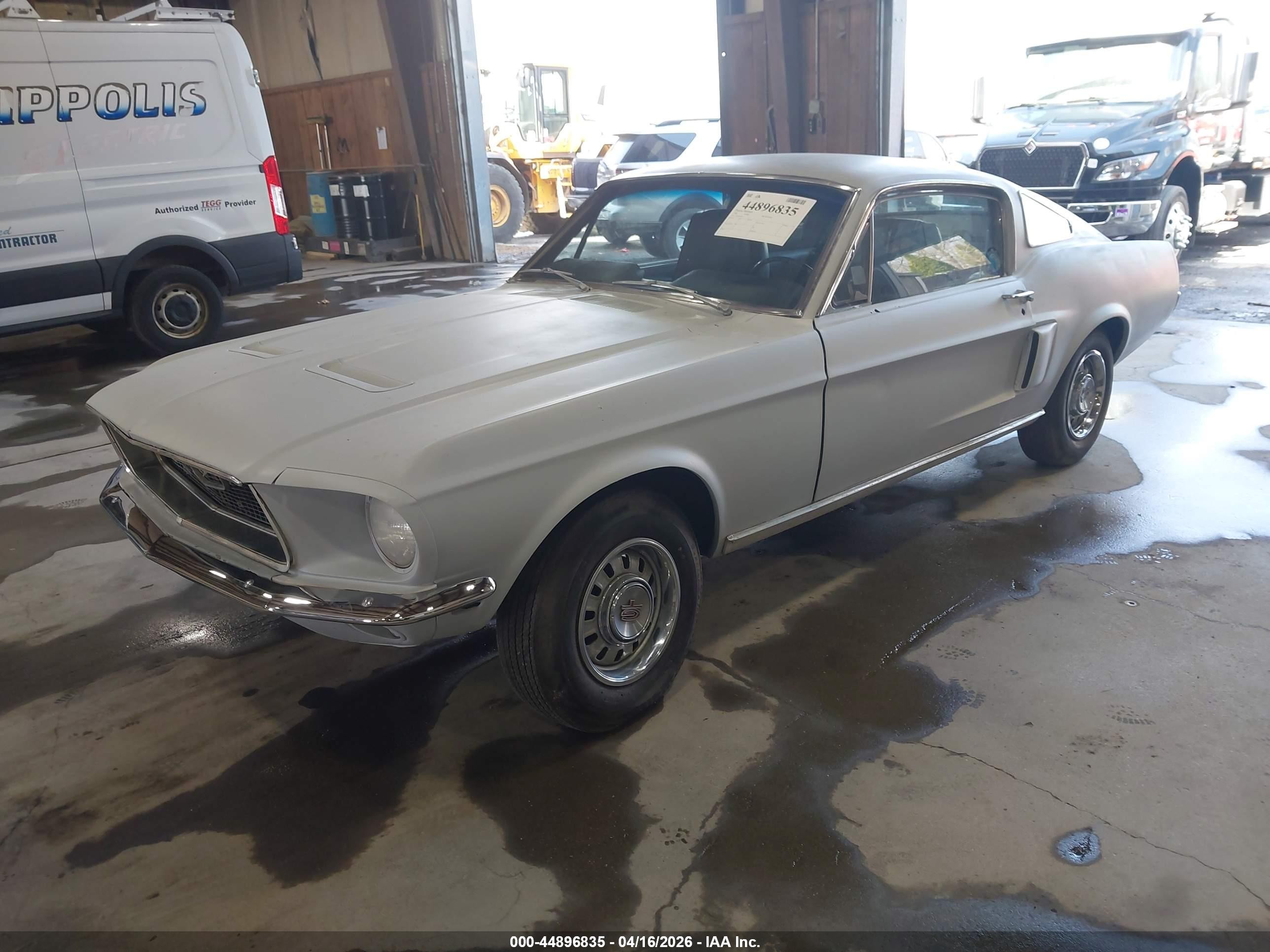 1968 Ford Mustang   Серый vin: 8T02J168744      