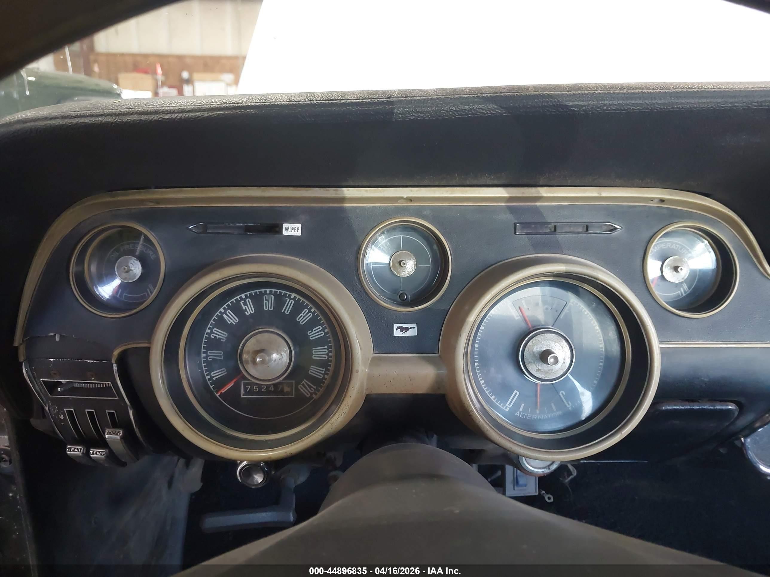 1968 Ford Mustang   Серый vin: 8T02J168744      