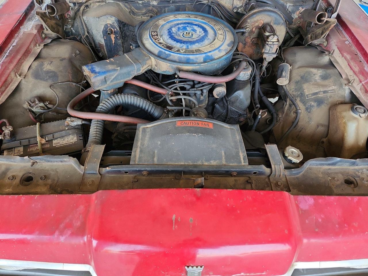 1968 Mercury Uk Red vin: 8Z45X595517