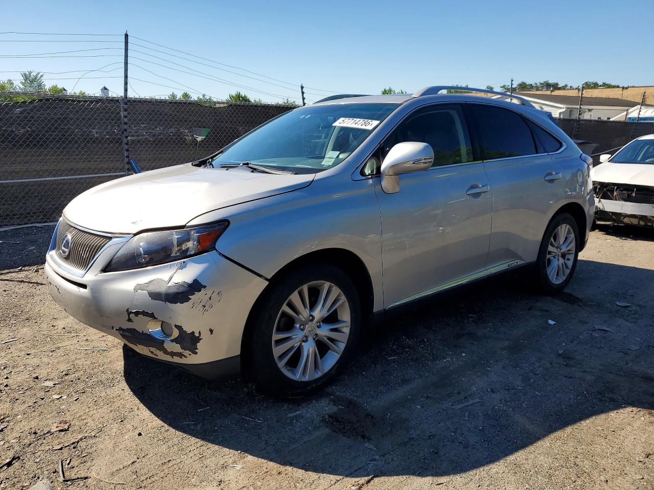 2010 Lexus Rx 450h Gray vin: JTJBC1BA3A2028101