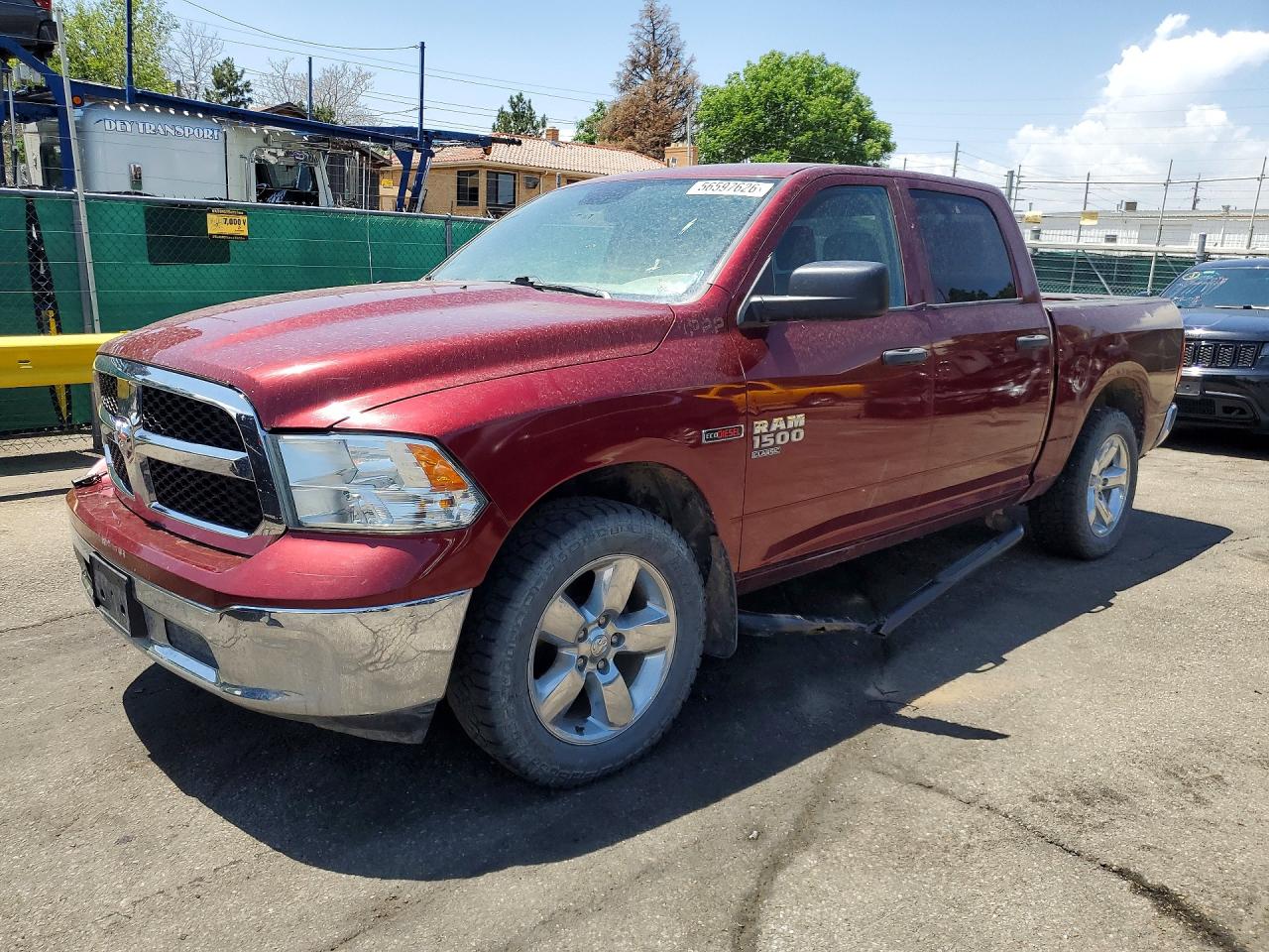 2019 Ram 1500 Classic Tradesman Burgundy vin: 1C6RR7KM7KS724871