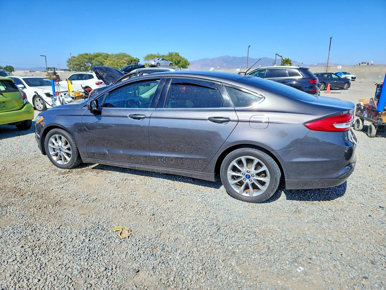 2017 Ford Fusion Se Silver vin: 3FA6P0HD2HR293401