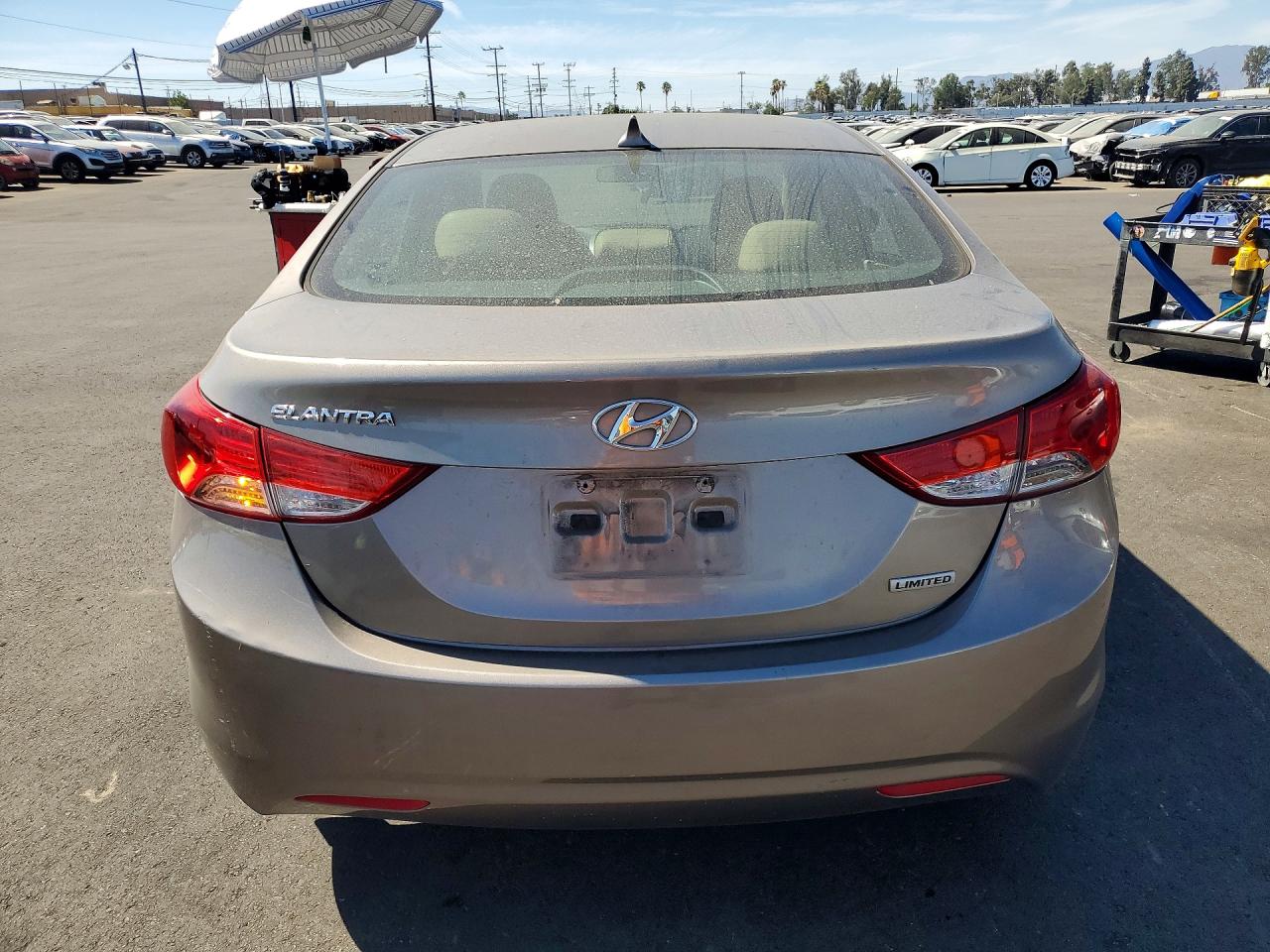 2013 Hyundai Elantra Limited Gray vin: 5NPDH4AE3DH227610