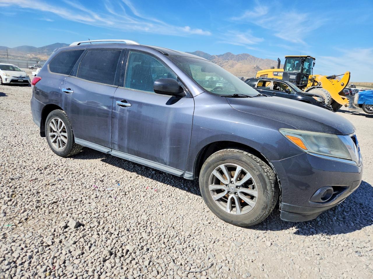 2014 Nissan Pathfinder S Gray vin: 5N1AR2MMXEC693521
