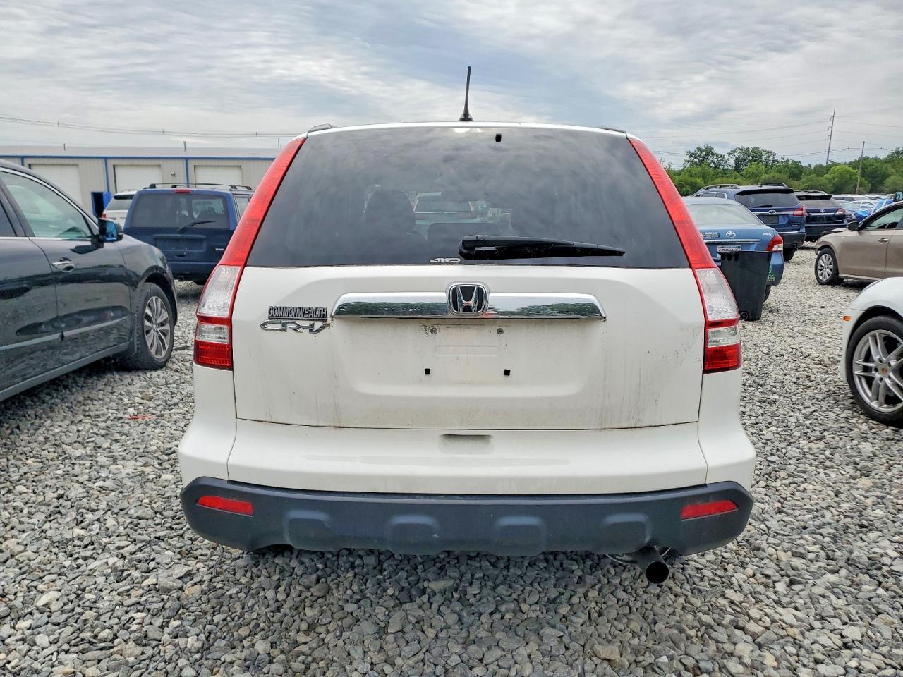 2009 Honda Cr-v Ex White vin: 5J6RE48599L058940