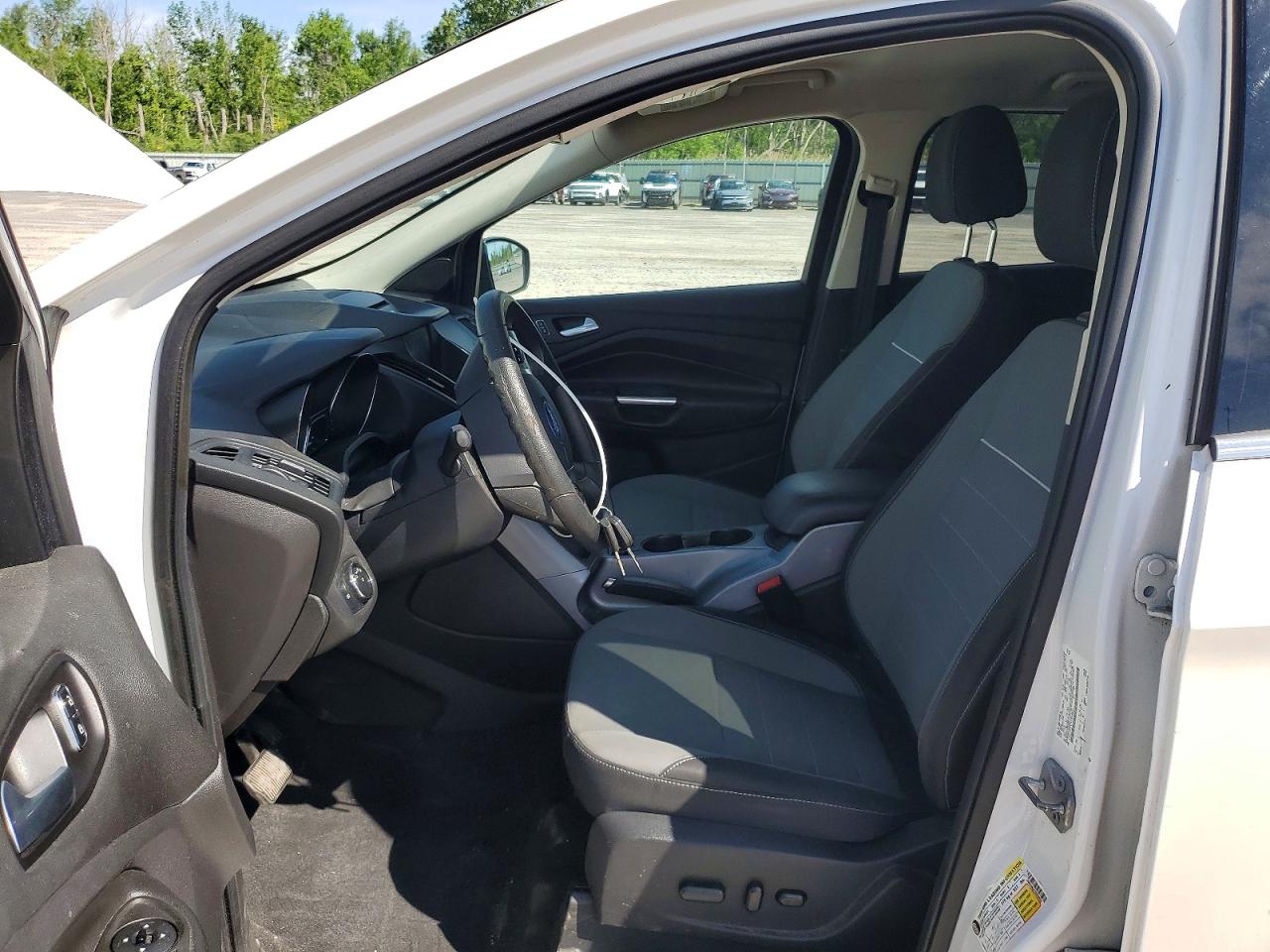 2014 Ford Escape Se White vin: 1FMCU9GX7EUE09035