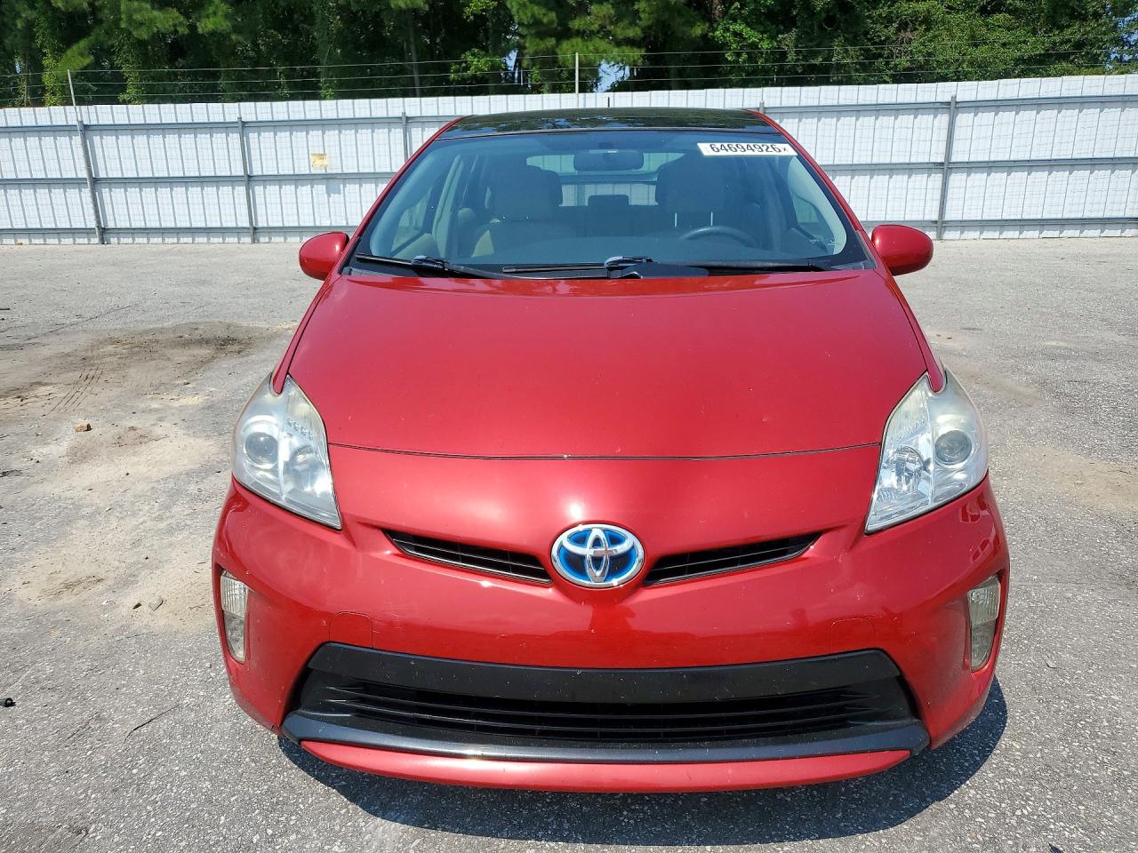 2014 Toyota Prius Three Red vin: JTDKN3DU0E0385124