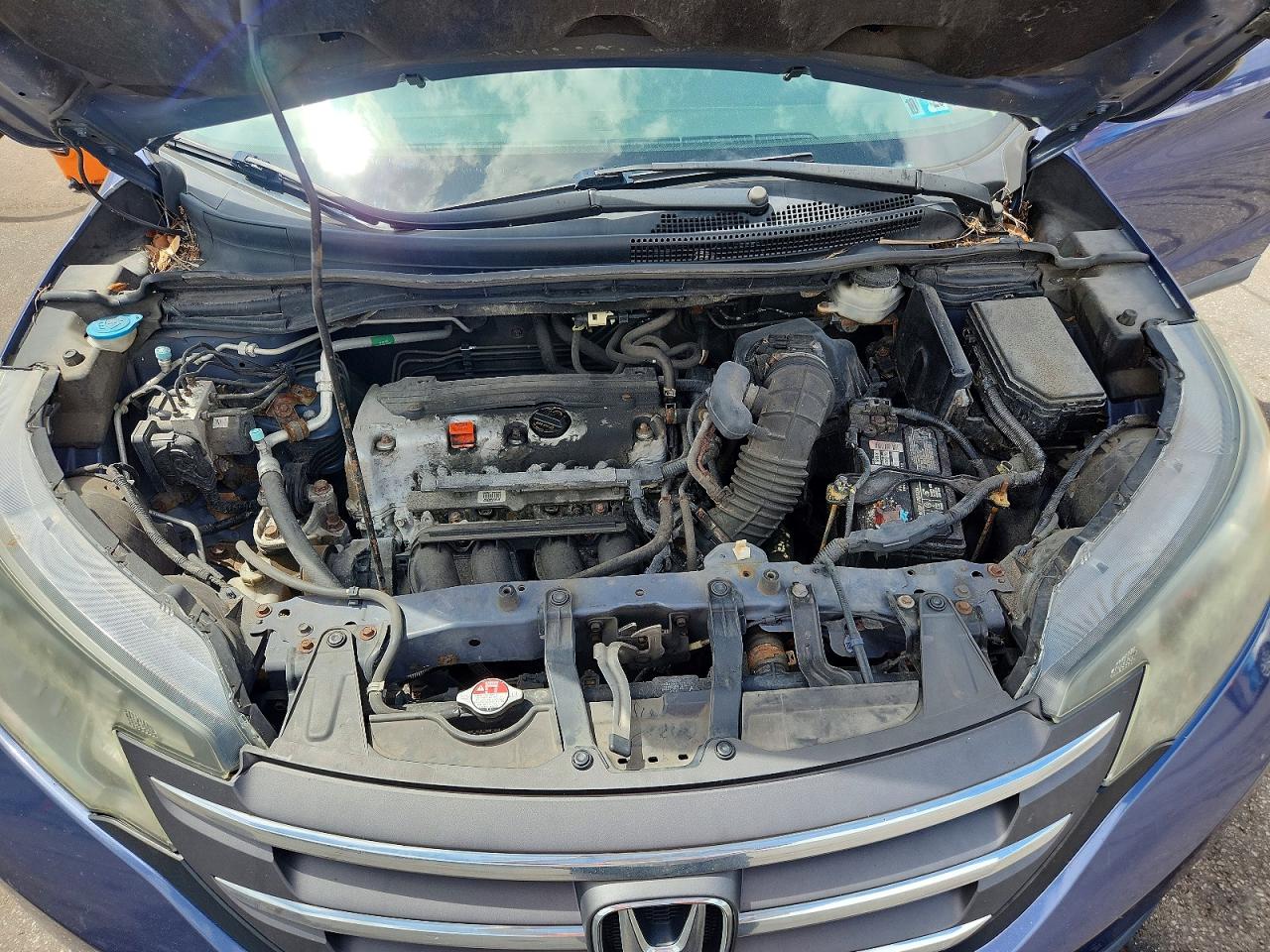 2014 Honda Cr-v Lx Blue vin: 2HKRM4H33EH661095